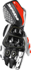 Spidi Carbo Kangaroo,  gloves,  color: Black/White/Red,  size: M