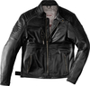 Spidi Clubber,  leather jacket,  color: Black/Black,  size: 58