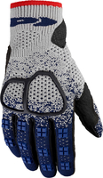 Spidi Cross Knit,  gloves,  color: Black/Grey/Blue,  size: XL