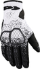 Spidi Cross Knit,  gloves,  color: Black/White,  size: S