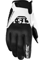 Spidi CTS-1,  gloves,  color: Black/White,  size: M