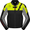 Spidi DP-Progressive Hybrid,  leather- textile jacket,  color: Black/Neon-Yellow/White/Grey,  size: 50