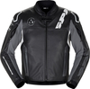Spidi DP-Progressive,  leather jacket,  color: Black/White/Grey,  size: 54