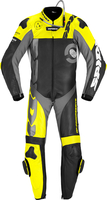Spidi DP-Progressive Pro,  leather suit 1pcs. perf,  color: Black/Neon-Yellow/Grey,  size: 48