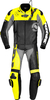 Spidi DP-Progressive Tour,  leather suit 2pcs.,  color: Black/Neon-Yellow/Grey,  size: 50