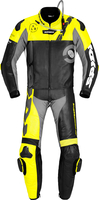 Spidi DP-Progressive Tour,  leather suit 2pcs.,  color: Black/Neon-Yellow/Grey,  size: 56