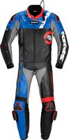 Spidi DP-Progressive Tour,  leather suit 2pcs.,  color: Black/Red/Blue/Grey,  size: 54