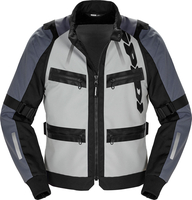 Spidi Enduro Pro,  textile jacket,  color: Black/Light Grey/Grey,  size: 3XL
