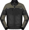 Spidi Equinox Net Windout,  textile jacket,  color: Black/Olive,  size: XL