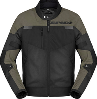 Spidi Equinox Net Windout,  textile jacket,  color: Black/Olive,  size: XXL