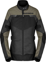 Spidi Equinox Net Windout,  textile jacket women,  color: Black/Olive,  size: XS