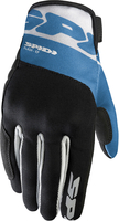 Spidi Flash-KP,  gloves women,  color: Black/Grey/Light Blue,  size: XS