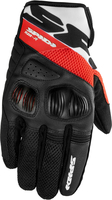 Spidi Flash-R Evo,  gloves,  color: Black/White/Red,  size: L
