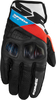 Spidi Flash-R Evo,  gloves,  color: Black/White/Red/Light Blue,  size: M