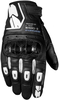 Spidi G-Carbon,  gloves,  color: Black/White,  size: M