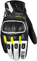 Spidi G-Warrior,  gloves,  color: Black/White/Neon-Yellow,  size: M