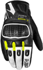 Spidi G-Warrior,  gloves,  color: Black/White/Neon-Yellow,  size: S