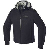 Spidi Hoodie Armor,  textile jacket H2Out,  color: Black,  size: M
