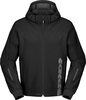 Spidi Hoodie II,  textile jacket H2Out,  color: Black/Grey,  size: L