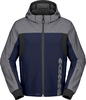 Spidi Hoodie II,  textile jacket H2Out,  color: Dark Blue/Silver,  size: L