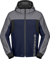 Spidi Hoodie II,  textile jacket H2Out,  color: Dark Blue/Silver,  size: L