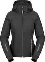 Spidi Hoodie II,  textile jacket H2Out women,  color: Black,  size: M