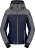 Spidi Hoodie II,  textile jacket H2Out women,  color: Black/Dark Grey/Neon-Red,  size: L