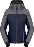 Spidi Hoodie II,  textile jacket H2Out women,  color: Black/Dark Grey/Neon-Red,  size: L
