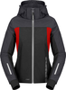 Spidi Hoodie II,  textile jacket H2Out women,  color: Black/Dark Grey/Neon-Red,  size: XL