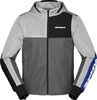 Spidi Hoodie Net,  textile jacket,  color: Light Grey/Grey/Blue,  size: XXL
