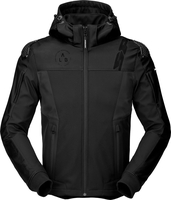 Spidi Hoodie Warrior,  textile jacket,  color: Black,  size: S