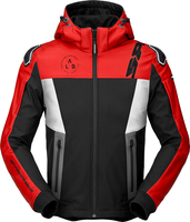 Spidi Hoodie Warrior,  textile jacket,  color: Black/Red/White,  size: XXL