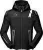 Spidi Hoodie Warrior,  textile jacket,  color: Black/White,  size: XL