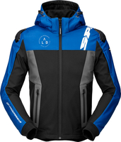 Spidi Hoodie Warrior,  textile jacket,  color: Blue/Black/Grey,  size: XL