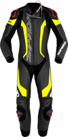 Spidi Laser Pro,  leather suit 1pcs. perforated,  color: Black/Neon-Yellow,  size: 46