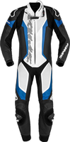 Spidi Laser Pro,  leather suit 1pcs. perforated,  color: Black/White/Blue,  size: 58