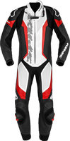 Spidi Laser Pro,  leather suit 1pcs. perforated,  color: Black/White/Red,  size: 46