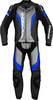 Spidi Laser Touring,  leather suit 2pcs.,  color: Black/Light Grey/Blue,  size: 46