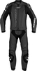 Spidi Laser Touring,  leather suit 2pcs.,  color: Black/White,  size: 54