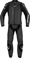 Spidi Laser Touring,  leather suit 2pcs.,  color: Black/White,  size: 54