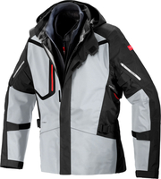 Spidi Mission-T,  textile jacket H2Out,  color: Black/Light Grey,  size: S