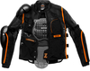 Spidi Multitech Armor Evo,  textile-/protector jacket,  color: Orange/Black,  size: S