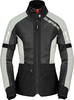 Spidi Net,  textile jacket H2Out women,  color: Black/Light Grey,  size: XL