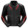 Spidi NKD-1,  leather/textile jacket,  color: Black/Red,  size: 54