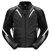 Spidi NKD-1,  leather/textile jacket,  color: Black/White,  size: 54