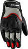 Spidi NKD,  gloves H2Out,  color: Black/Light Grey/Red,  size: XL