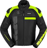 Spidi Progressive Net,  textile jacket H2Out,  color: Black/Neon-Yellow,  size: S
