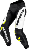 Spidi RR Pro Warrior,  leather pants,  color: Black/Neon-Yellow,  size: 56