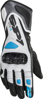 Spidi STR-6,  gloves women,  color: Black/White/Light Blue,  size: XS