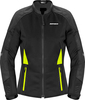 Spidi Super Net T321,  protector jacket women,  color: Black/Neon-Yellow,  size: XL